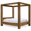 The Maharaja King Size Solid Sheesham Wood Poster Bed - Image 4
