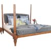 Crimson Wooden Bed - Image 5
