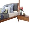 Crimson Wooden Bed - Image 3