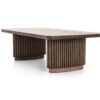 Alwick Ridged Base Wooden Coffee Table