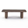 Alwick Ridged Base Wooden Coffee Table - Image 2