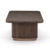 Alwick Ridged Base Wooden Coffee Table - Image 5