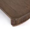 Alwick Ridged Base Wooden Coffee Table - Image 8