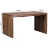 Duncaster Solid Sheehsam Wood Writing / Office Desk - Image 3