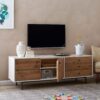 Carlon Reclaimed Wood & Lacquer Media Console (70")
