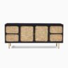 Alice Wooden Tv Unit Media Console ( Black ) - Image 2