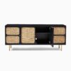 Alice Wooden Tv Unit Media Console ( Black ) - Image 3