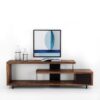 Charlet Staggered Wood Tv Unit Media Console